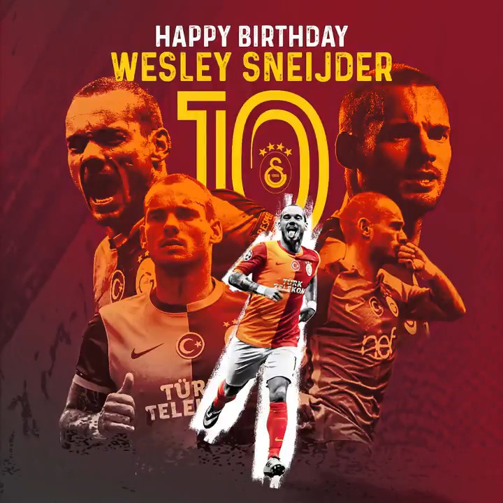 Wesley Sneijder, 41 yaşında 🥳 Galatasaray'da 46 gol 8 kupa!