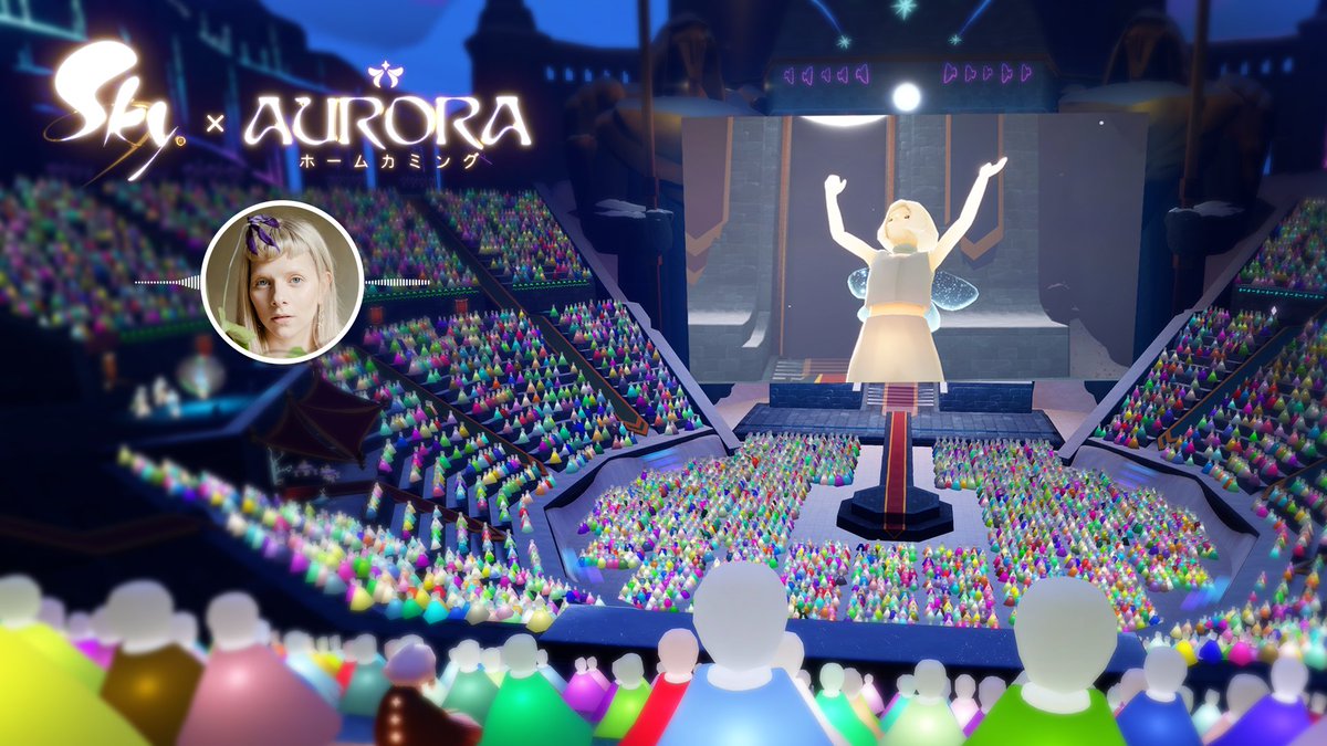 初めてAURORAコンサートに参加する方も、あの魔法を再びみんなで体験したい方も、お待たせしました － AURORA ホームカミングの開幕です✨ #thatskygame #AURORAホームカミング