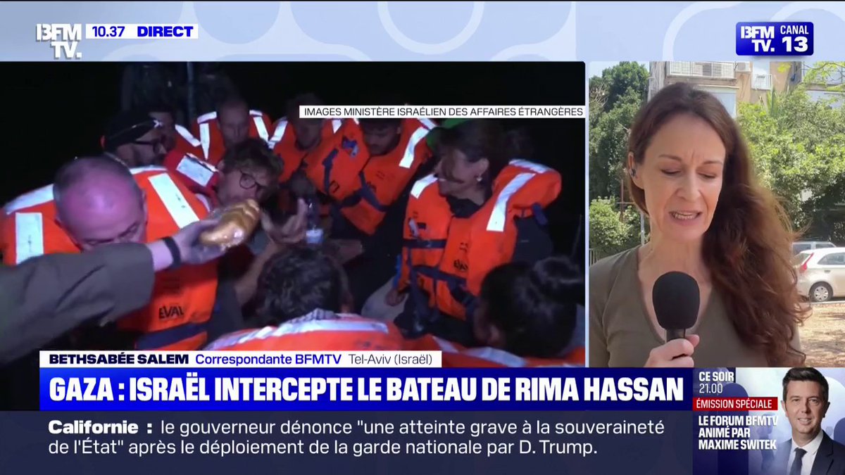 Comment la presse israélienne traite t-elle l'interception du bateau avec à son bord Rima Hassan?
