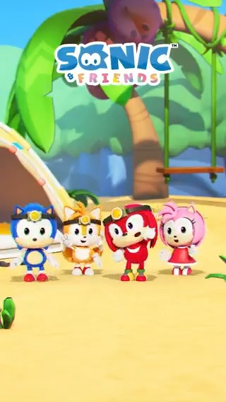 たからものを見つけるぞ！💙💛❤️💗 キュートなソニックたちが送るショートアニメ 『SONIC ＆ FRIENDS』の最新ダンス動画を公開⸜🙌🏻⸝ 👇音あり動画はこちら👇 #ソニフレ
