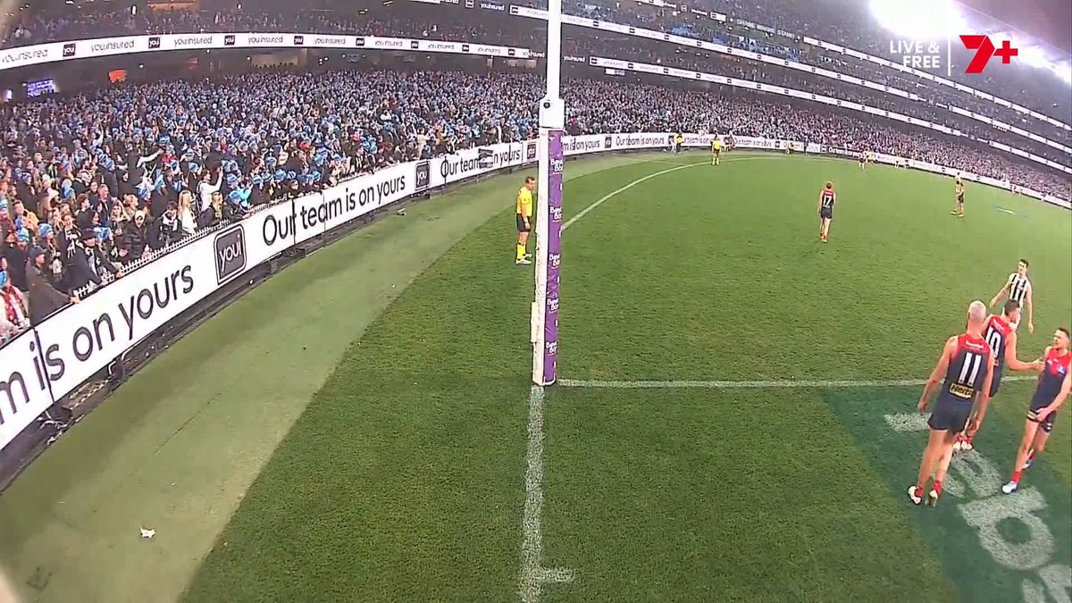 Goal post vision shows Steven May come back and confront Max Gawn a SECOND time. Stream The Agenda Setters on 7plus 👉