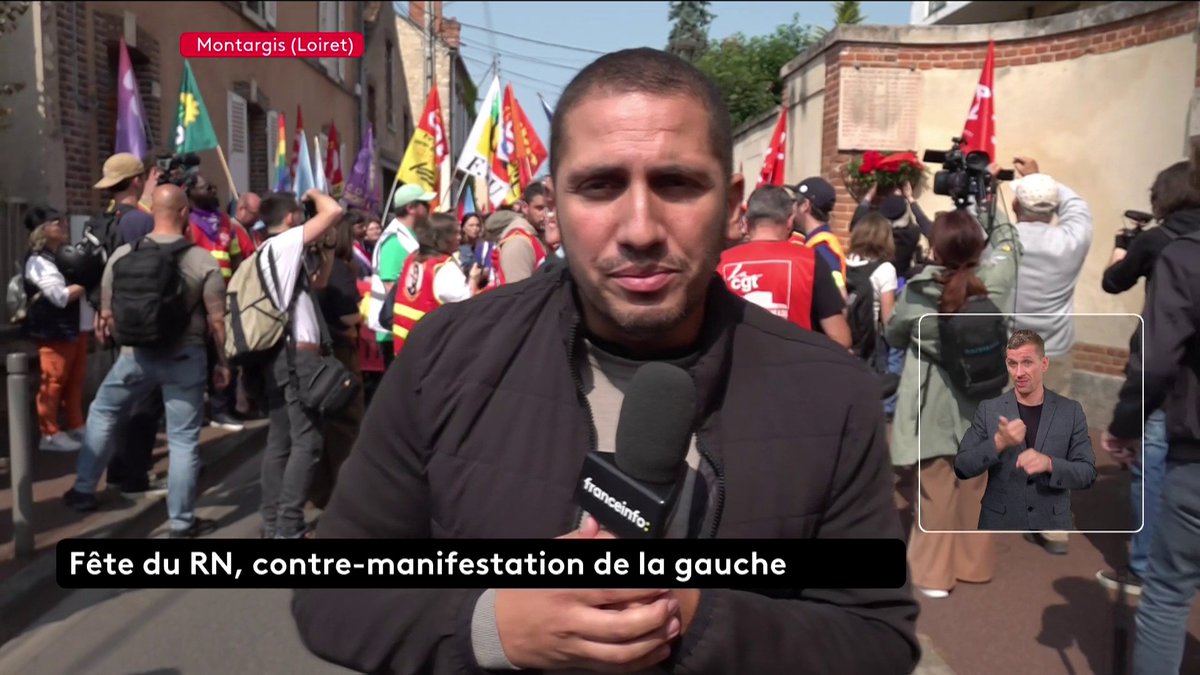 đŽ FĂȘte du RN et contre-manifestation de la gauche dans le Loiret Alors que le RN organise une fĂȘte Ă Mormant-sur-Vernisson, dans le Loiret, pour cĂ©lĂ©brer les 1 an de sa victoire aux Ă©lections europĂ©ennes de 2024, des militants et personnalitĂ©s politiques de gauche se sont rĂ©unis Ă Montargis pour une contre-manifestation. đș#franceinfo #canal16