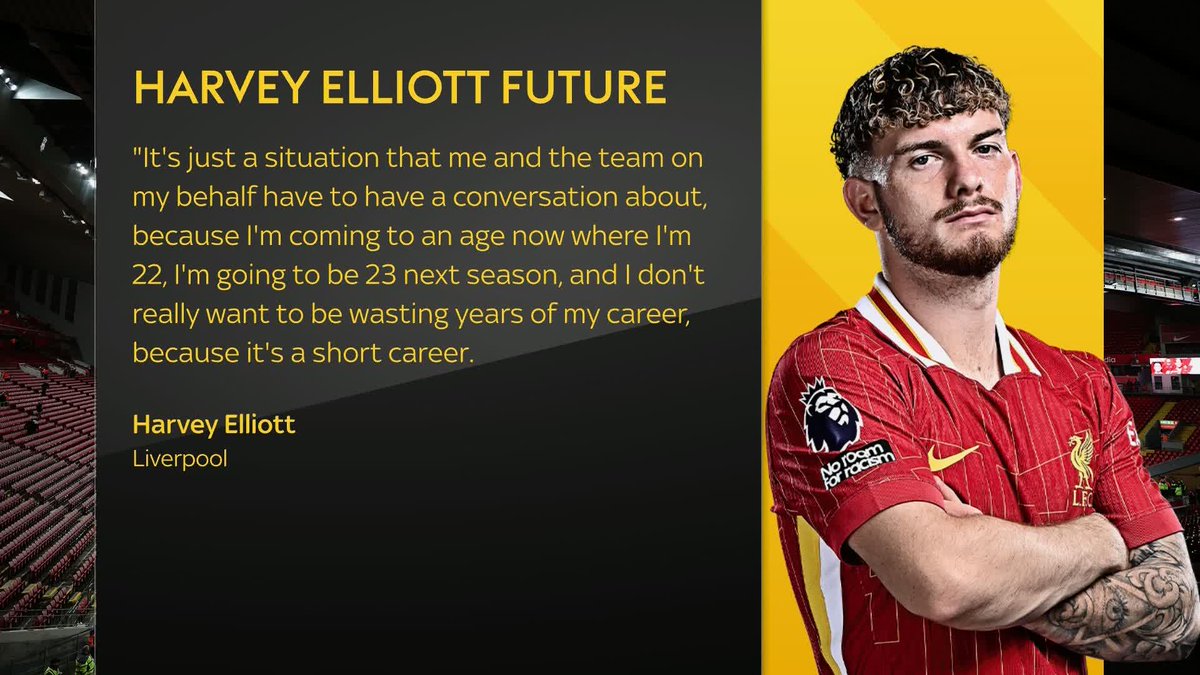 Harvey Elliott admits he may need to leave Liverpool to avoid 'wasting years of his career' 🔴