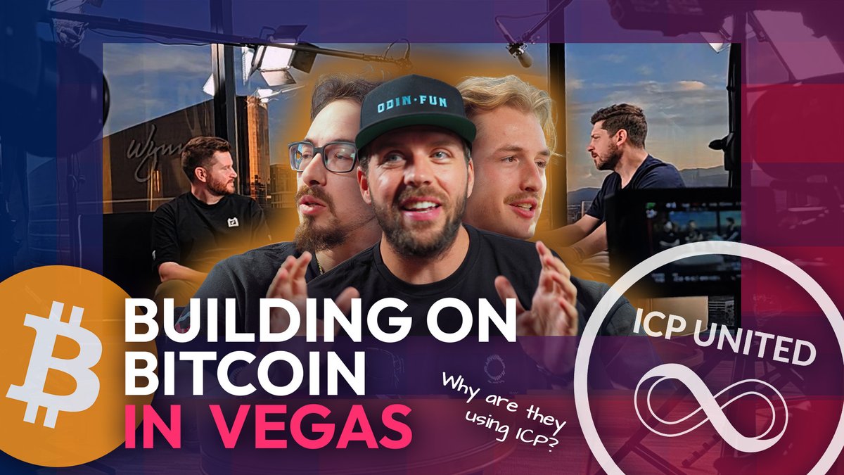 New episode of ICP United just dropped! We hit the Bitcoin Conference in Vegas to link with top builders & the DFINITY team. Bitcoin x ICP is heating up. ♾️🔥 Watch now 🎬👇