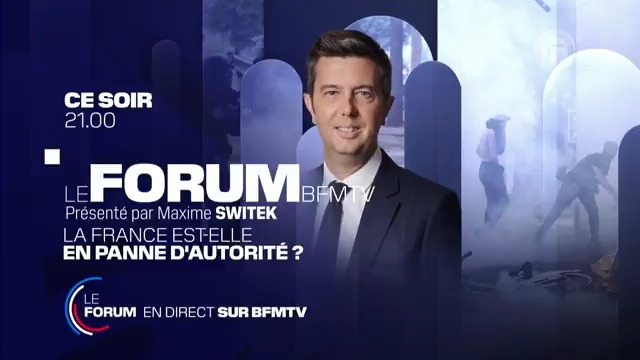 🔴 La France est-elle en panne d'autorité? 📺 Le Forum BFMTV, présenté par Maxime Switek 📌 Ce soir à 21H00