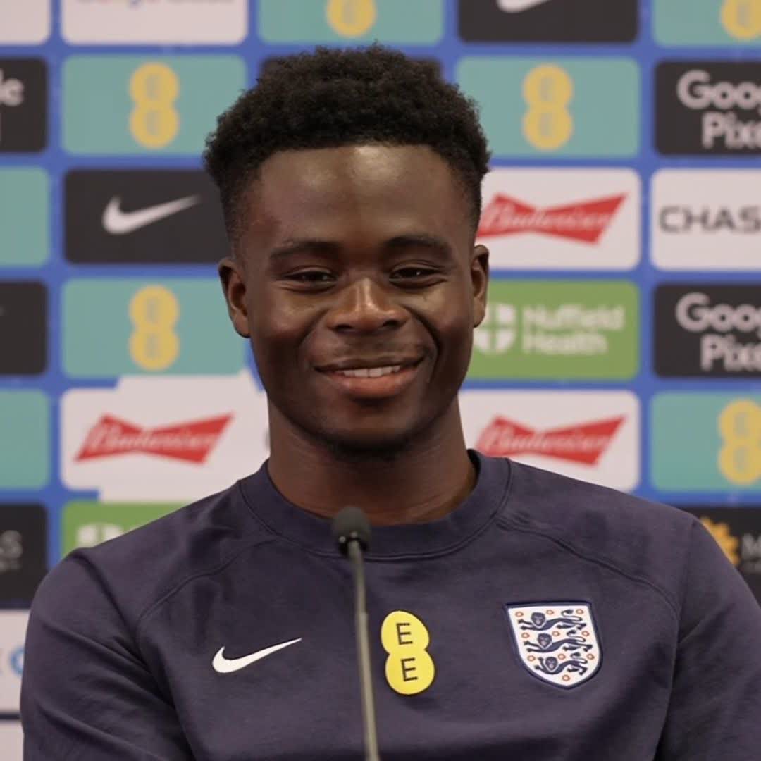 "He's been quite demanding and quite intense on the pitch" Bukayo Saka on Thomas Tuchel's management style ahead of starting in tomorrow's Nations League friendlies game against Senegal ๐ด๓ ง๓ ข๓ ฅ๓ ฎ๓ ง๓ ฟ๐ธ๐ณ