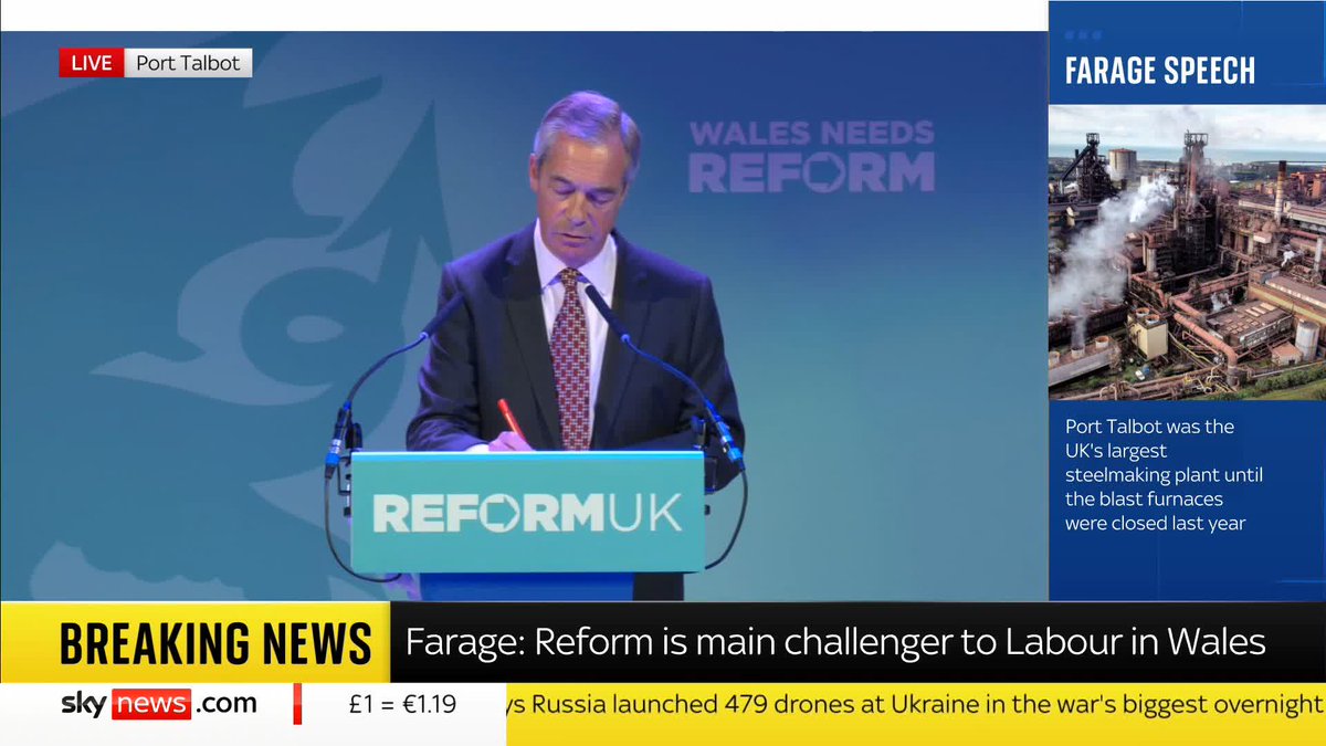 'People make mistakes, he came back to me and said sorry. I have forgiven him, it's done, it's behind us and we move on' Nigel Farage responds to a question from Sky's Tamara Cohen after Zia Yusuf reversed his decision to quit Reform UK over the weekend