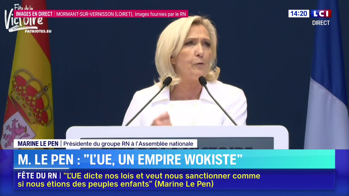 💬 Pour Marine Le Pen, l’Union européenne « se prépare à une guerre à l’Est »