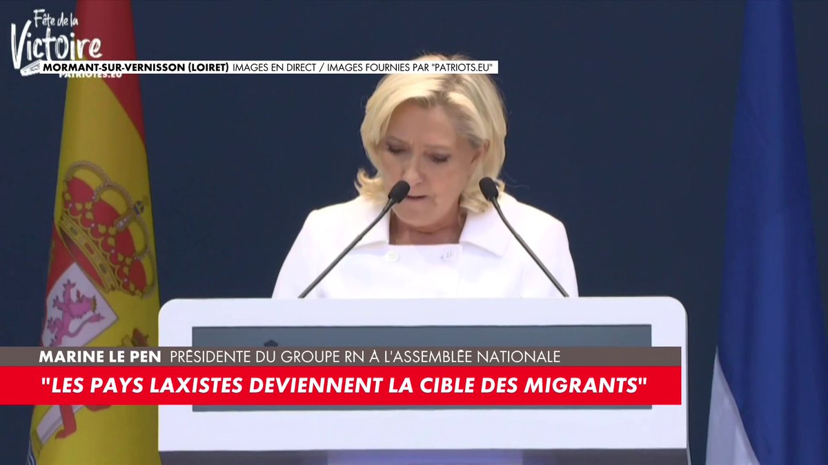 «Si j'ai un tweet à proposer à Emmanuel Macron pour ce qui se passe en matière sécuritaire en France, ce serait : "Pas champion mon frère"», ironise Marine Le Pen.