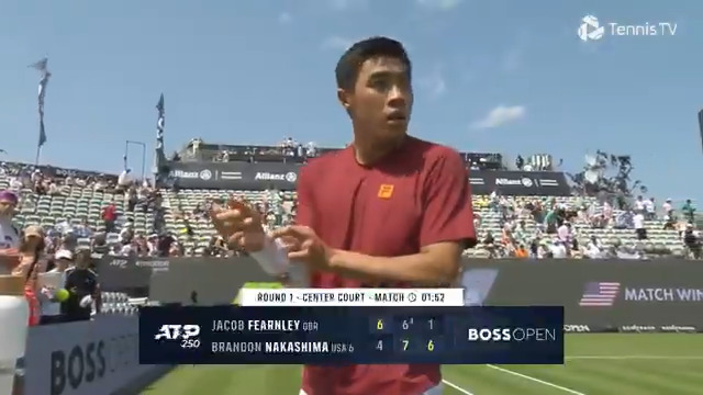 Signed, sealed, delivered 📮 Brandon Nakashima holds strong to take out Fearnley in Stuttgart! BOSS OPEN | #BossOpen