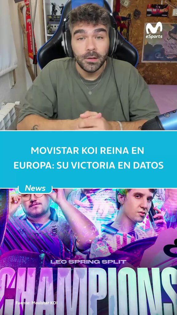 💙🤍 El mejor equipo de LoL de Europa es español: 🏆 Movistar KOI ha hecho historia y detrás de su victoria hay MUCHAS curiosidades🔍 ¿Sabías que es la 1a vez que 4 jugadores de un mismo país se llevan una LEC?👀 Os las cuenta 𝑳𝒊𝒃𝒆𝒓 ⋄⤵️