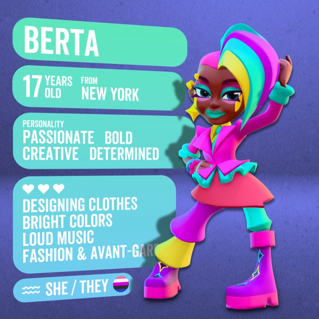 Get to know Berta, our latest Craft-A-Character winner! ✨