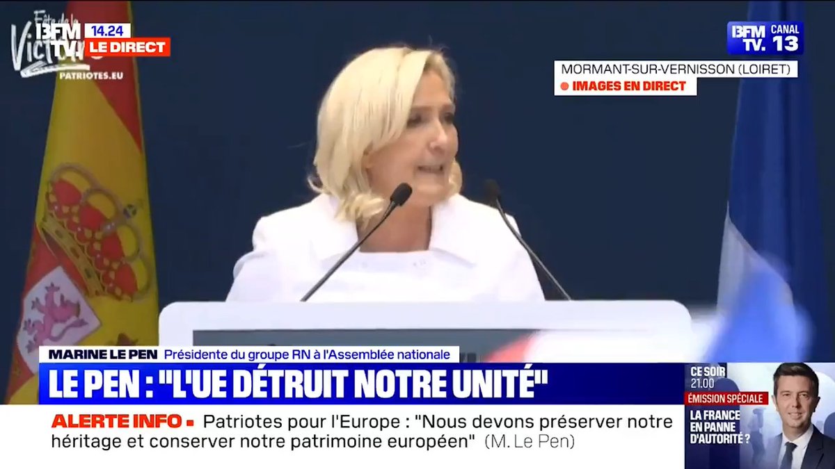On nous parle de souveraineté européenne, mais l’Union européenne institue le pacte des migrations qui est un pacte de submersion migratoire et de disparition culturelle de l’Europe. Avec nous l’immigration, c’est non, non et non !