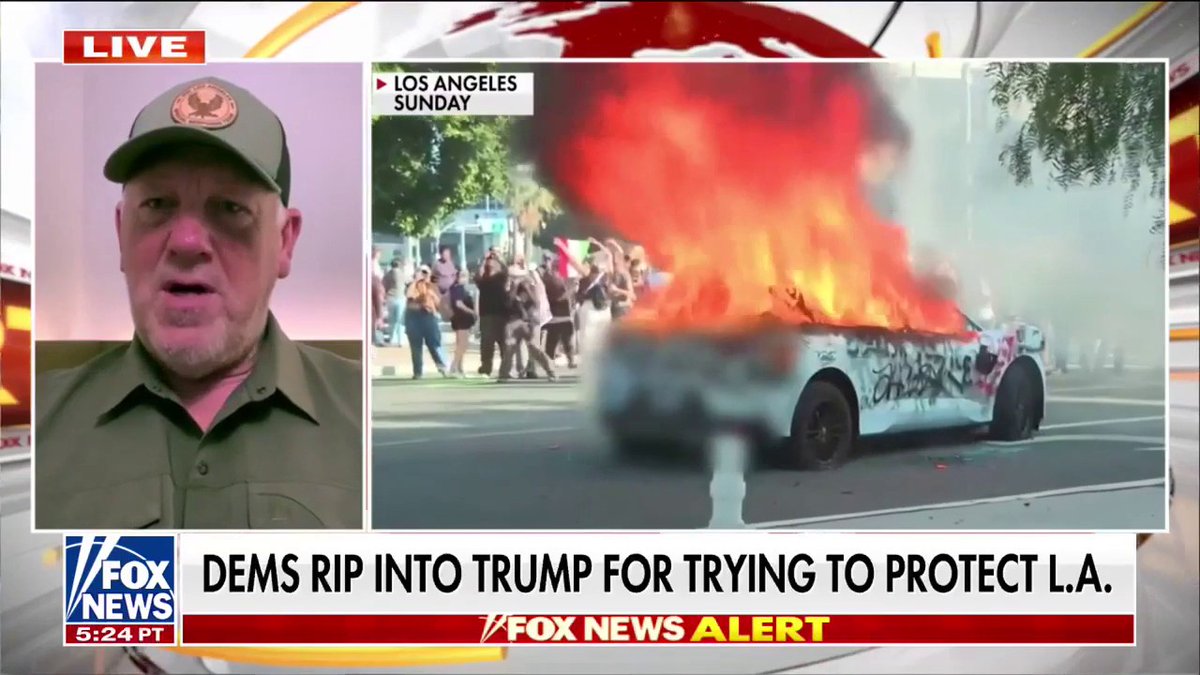 “He’s failed that state.” Thomas D. Homan doubles down, saying Gov Gavin Newsom is not “above the law” when asked whether he or Mayor Karen Bass could face arrest as violent chaos escalates in Los Angeles.