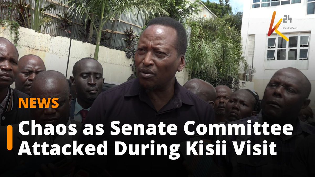 Chaos as Senate Committee Attacked During Kisii Visit
