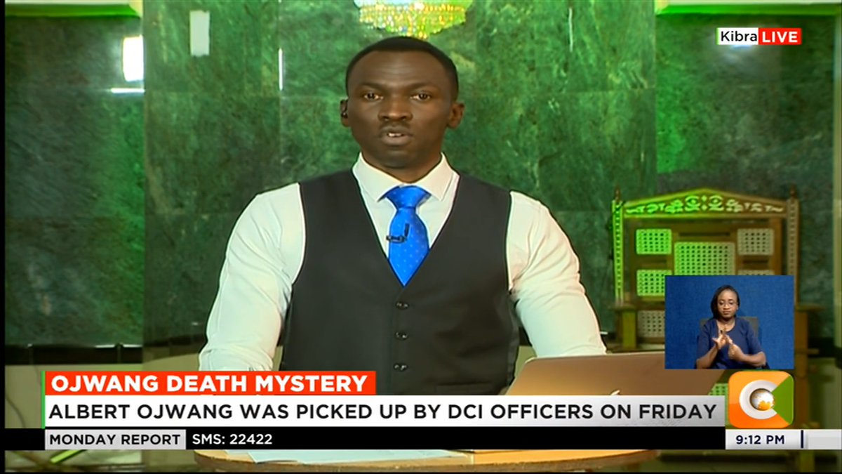 Ojwang Death Mystery: Albert Ojwang was picked up by DCI officers on Friday Driven to Nairobi and locked in a cell at central station Blood-stained belongings recovered by IPOA Documents show Ojwang died just one hour after booking #CitizenMondayReport Trevor Ombija, HSC