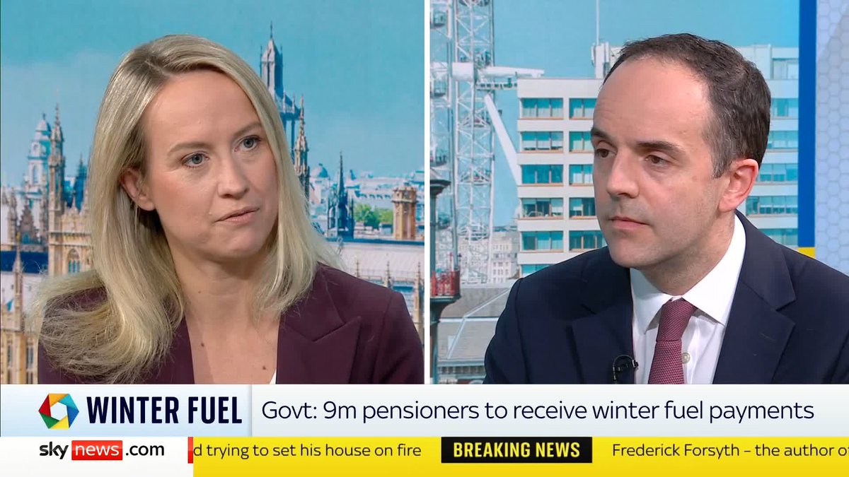 "I really don't say this lightly, but I don't believe that's the truth for why you've reversed this" Sophy Ridge challenges Treasury Minister James Murray on the government's winter fuel payment U-turn. #PoliticsHub 📺 Sky 501 and YouTube