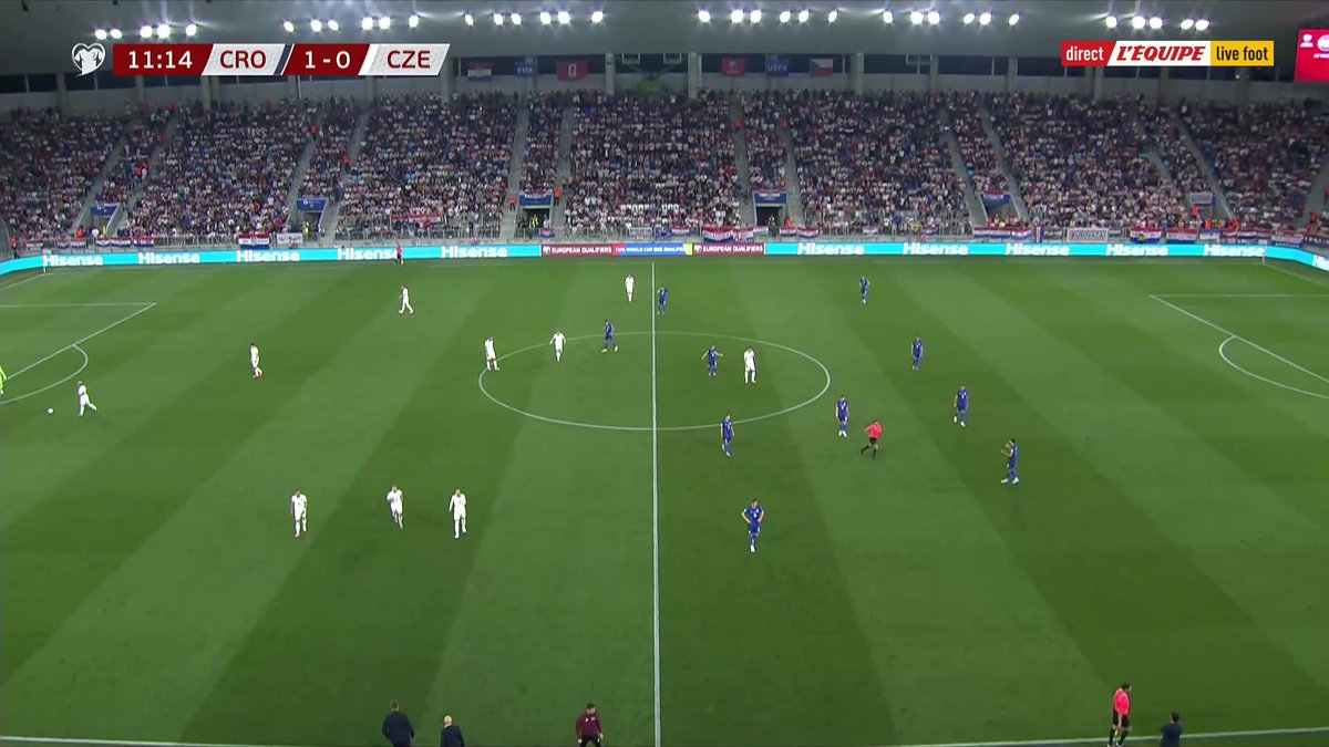 🚫 But refusé pour la Croatie ! Gvardiol pensait ouvrir le score sur une sublime passe de Luka Modrić, mais la VAR annule le but pour une faute dans la surface 📺 Suivez le match en direct 👉