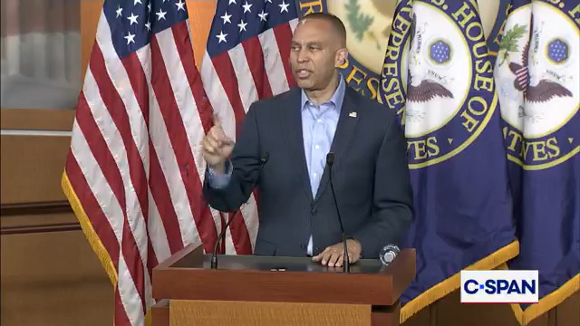 .Hakeem Jeffries: "We will not be lectured by Donald Trump and anyone in the Republican Party about issues of law and order."