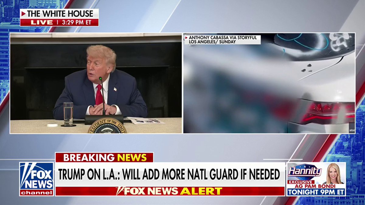 President @realdonaldtrump hits back at California Governor @gavinnewsom claiming he wants a "civil war" on the streets of America.