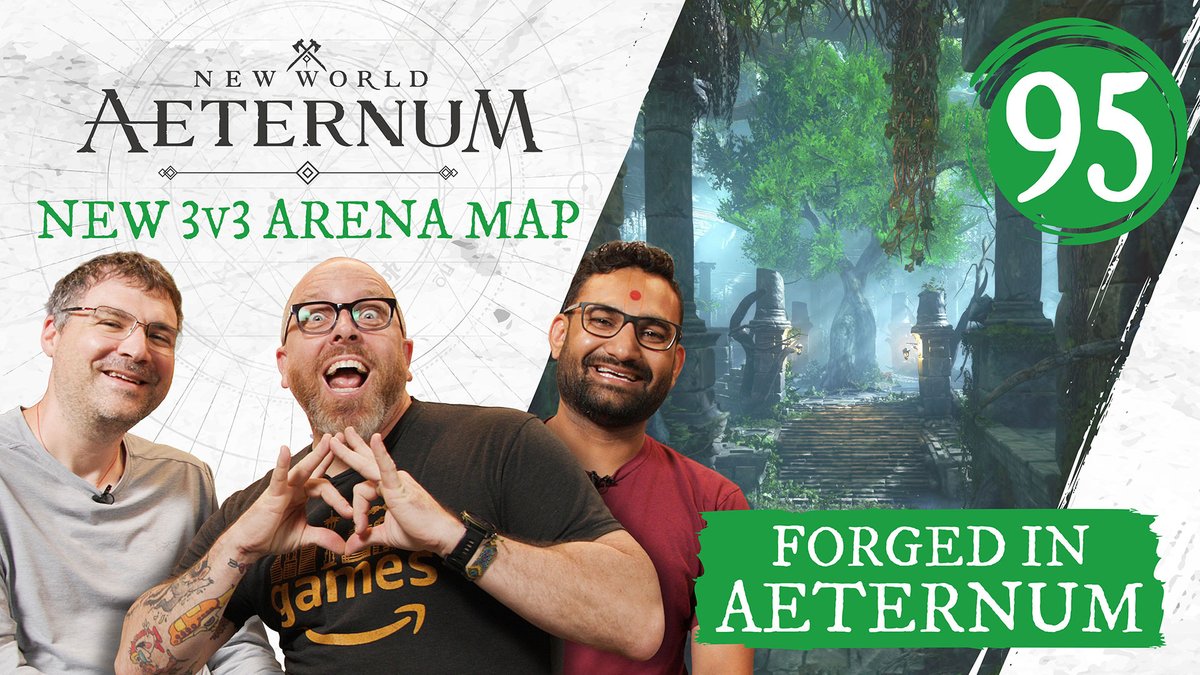 Get the scoop on Aeternum's newest 3v3 Arena Map 🗺️ From key features to the design process, the dev team dishes the details on Forged in Aeternum. 📹