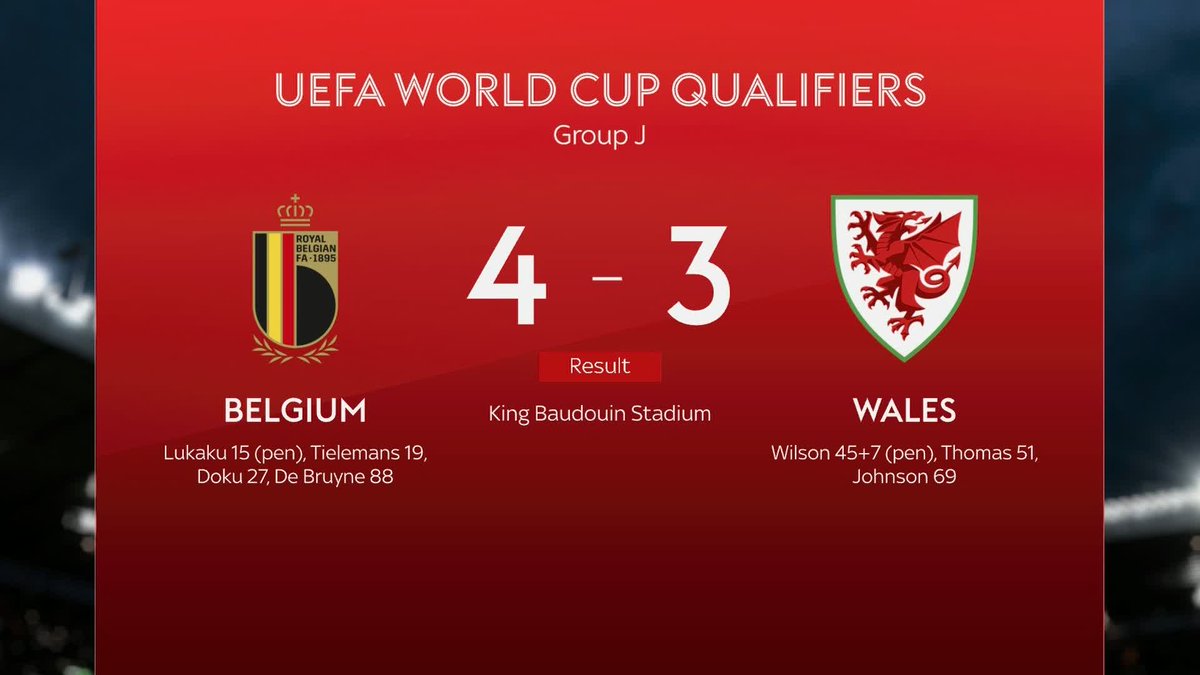 What a game! 🔥 Kevin De Bruyne breaks Wales hearts after scoring the winner in a seven-goal thriller for Belgium! 🤩
