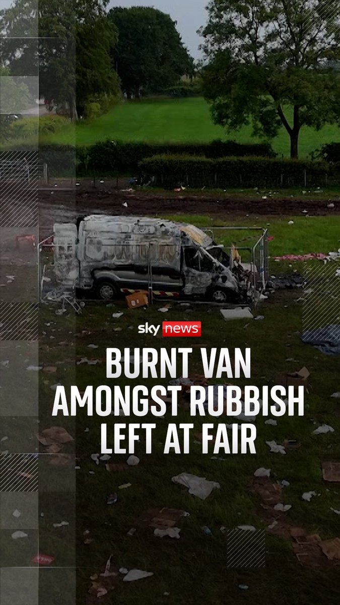 A major gathering of the traveller community left fields covered in rubbish and debris, including plastic bags, unwanted furniture, and cardboard boxes.