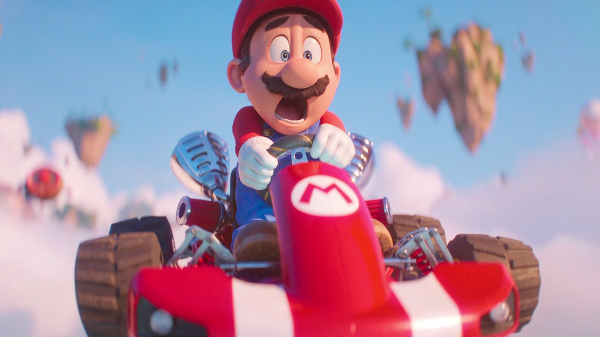 Acertaram muito no gráfico do Mario Kart.