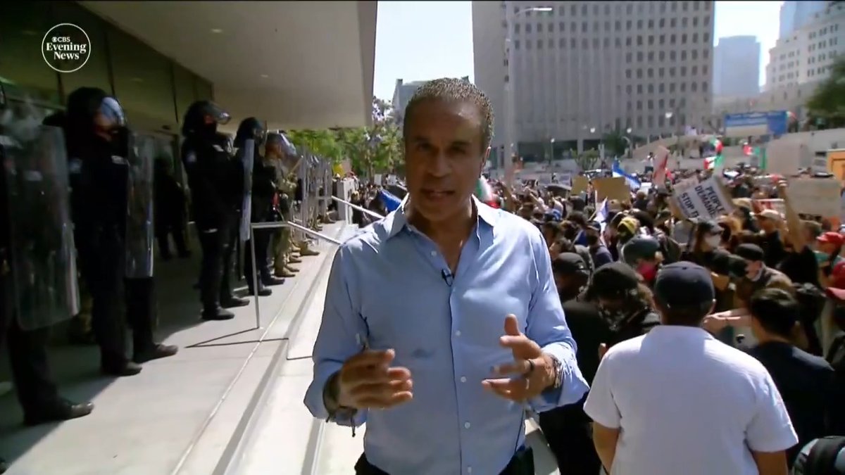 President Trump is sending 700 Marines to support National Guard troops in Los Angeles as protests over federal immigration raids enter a fourth day. What began peacefully Friday has escalated into violence, but local officers question whether military presence is helping or hurting tensions.