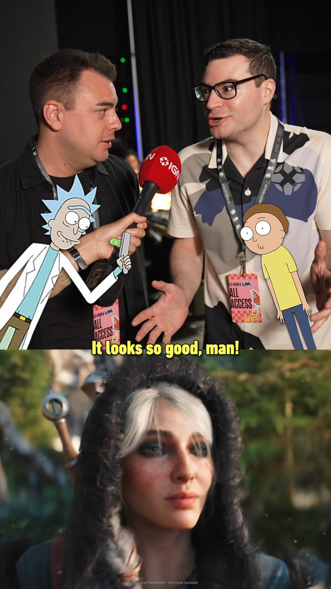 Rick and Morty are excited for The Witcher 4! Unrelated, Ian Cardoni & Harry Belden visit IGN Live! #IGNSummerOfGaming #IGNLive