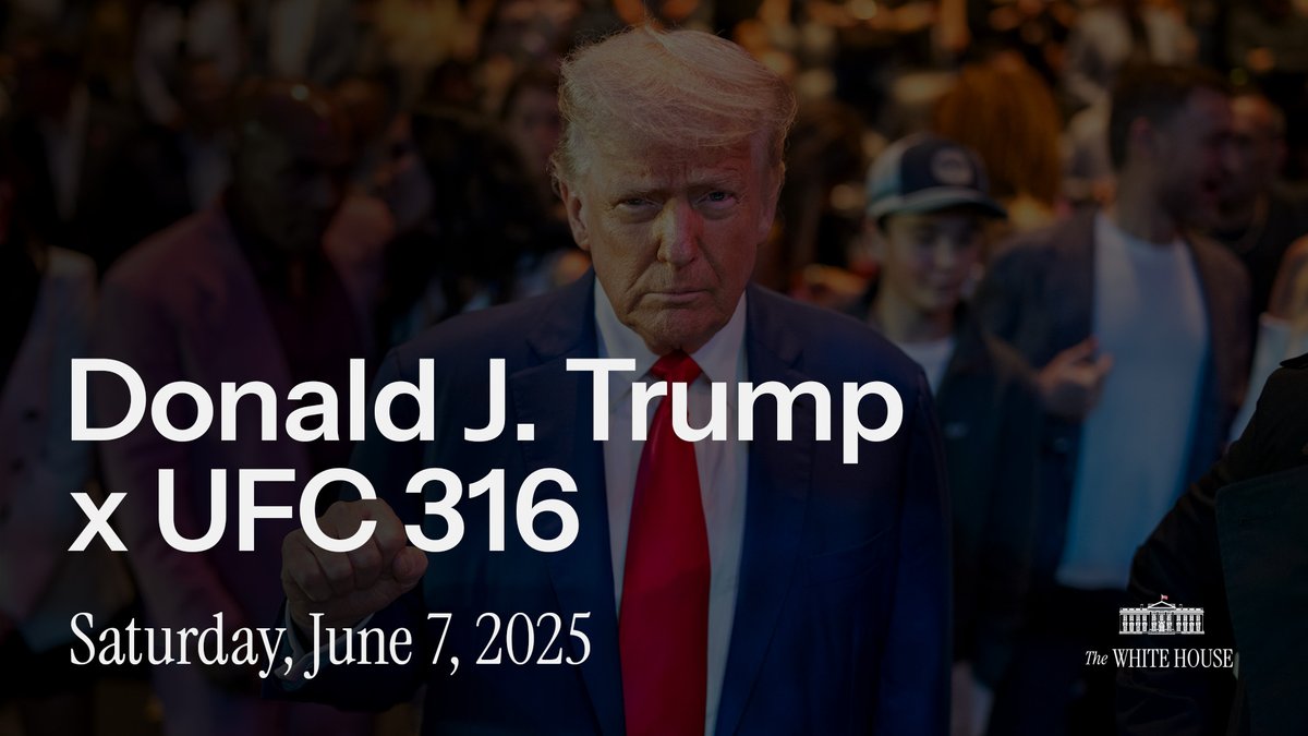 President Donald J. Trump × @UFC 316 🇺🇸🦅 @DanaWhite