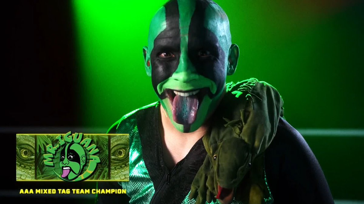 Te queremos mucho Mr. Iguana 🦎 Lucha Libre AAA Worldwide @mriguana #WWERaw