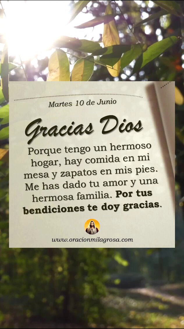 Te deseamos un feliz y bendecido martes 10 de junio 🙏✨🌿