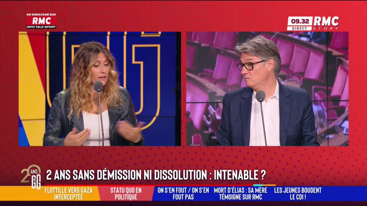 🇫🇷 2 ans sans dissolution ni démission de Macron : intenable ? 🗣️ Flora Ghebali : "Je serais plus pour qu'on avance la présidentielle d'un an ! J'en ai marre d'être dans un pays où l'on ne fait pas de politique ! 1 pas en avant, 3 pas en arrière... on n'avance pas" #GGRMC
