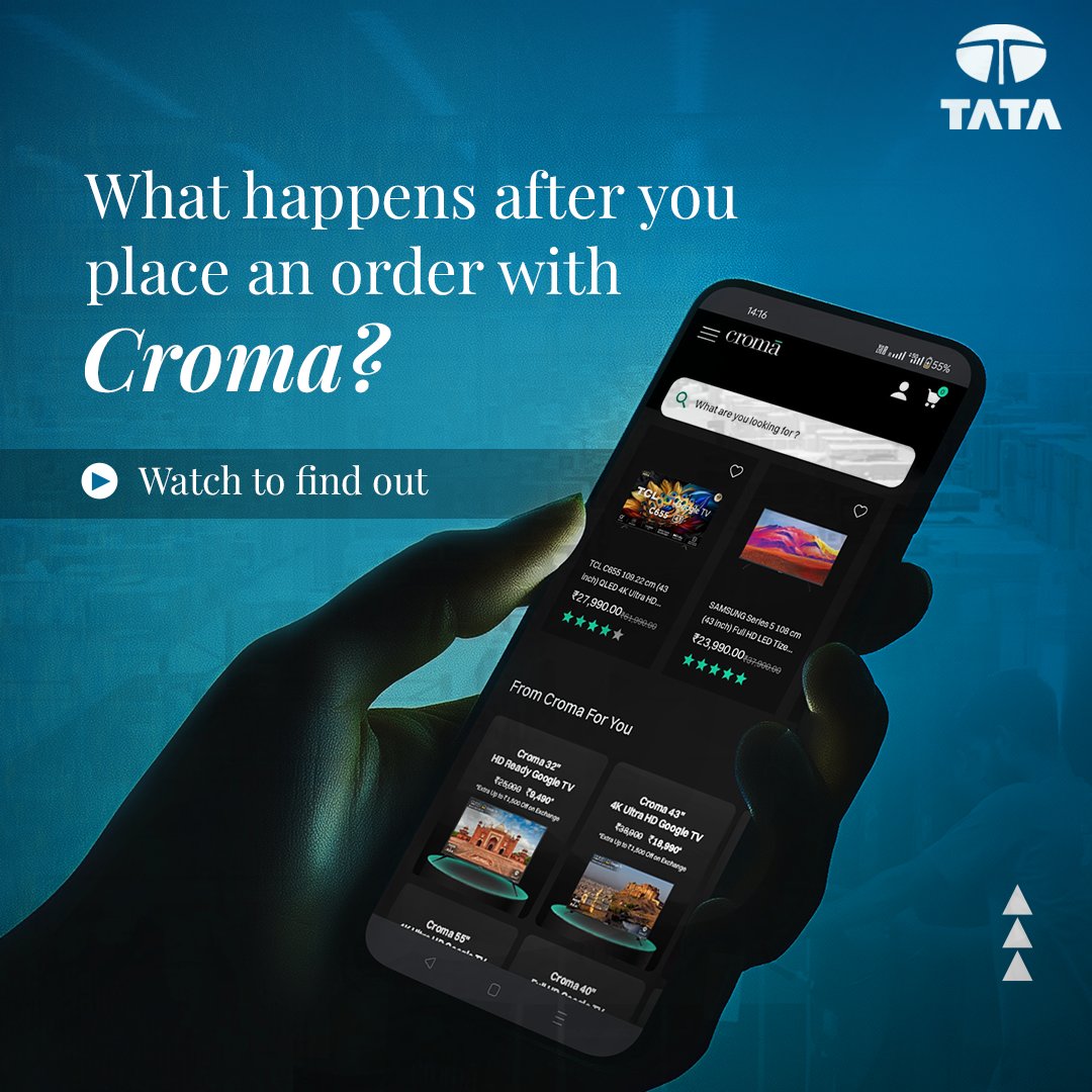 Ever wondered how your favourite gadget makes its way to your doorstep once you place the order? Here’s a peek into how it begins its journey to reach you. #ThisIsTata #Croma Croma