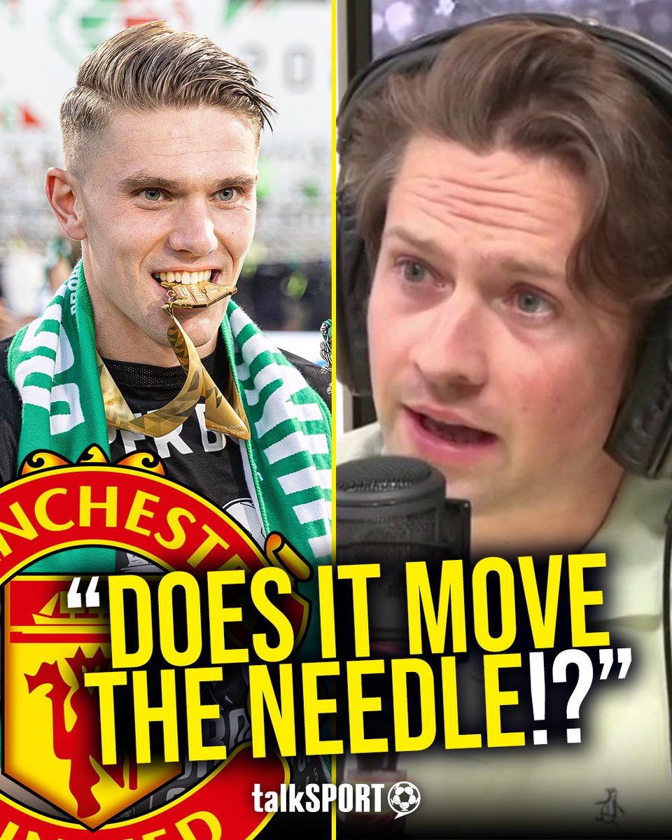 🤷‍♂️ "Does Gyokeres move the needle...?" ❌ "They need so much that a good striker is tip of the iceberg stuff!" Rory Jennings doesn't feel signing Gyokeres would drastically improve #MUFC this summer 👀