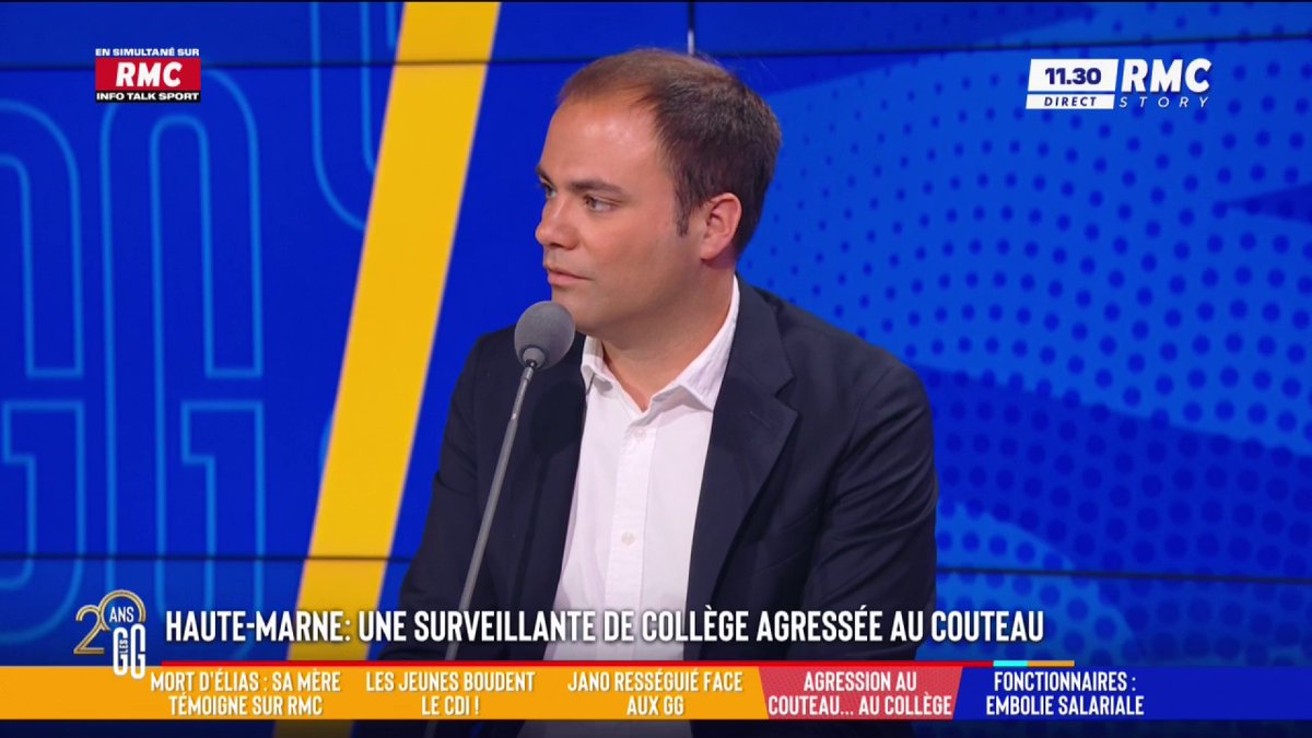 👮‍♀️ Haute-Marne : une surveillante de collège agressée au couteau 🗣️ Charles Consigny : "Il y a beaucoup de familles dans lesquelles il n'y a plus de père... Je pense qu'il y a une révolution à faire sur le traitement pénal de cette jeunesse !" #GGRMC