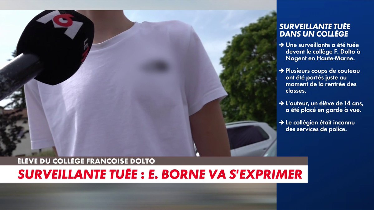 Surveillante tuée à Nogent par un collégien : le témoignage poignant d’un élève du collège, dans #MidiNews