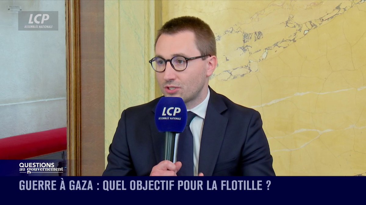 Flotille pour Gaza : "Cela devrait être une fierté nationale [puisque] la moitié des personnes qui sont sur le bateau sont nos compatriotes", déclare Antoine Léaument 🇫🇷. #DirectAN #QAG