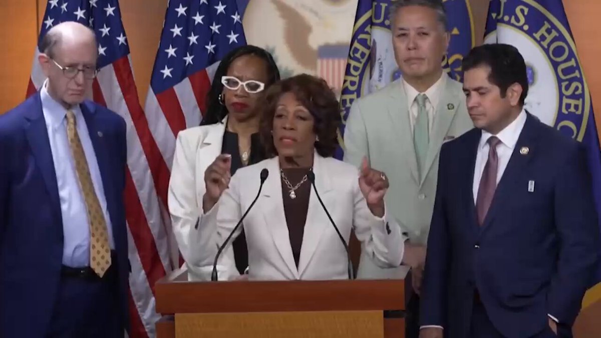 Radical left lunatics attacked law enforcement, hurled projectiles, and burned the city to protest the Trump Administration getting dangerous criminal illegals off the streets — but Maxine Waters insists "there was no violence."