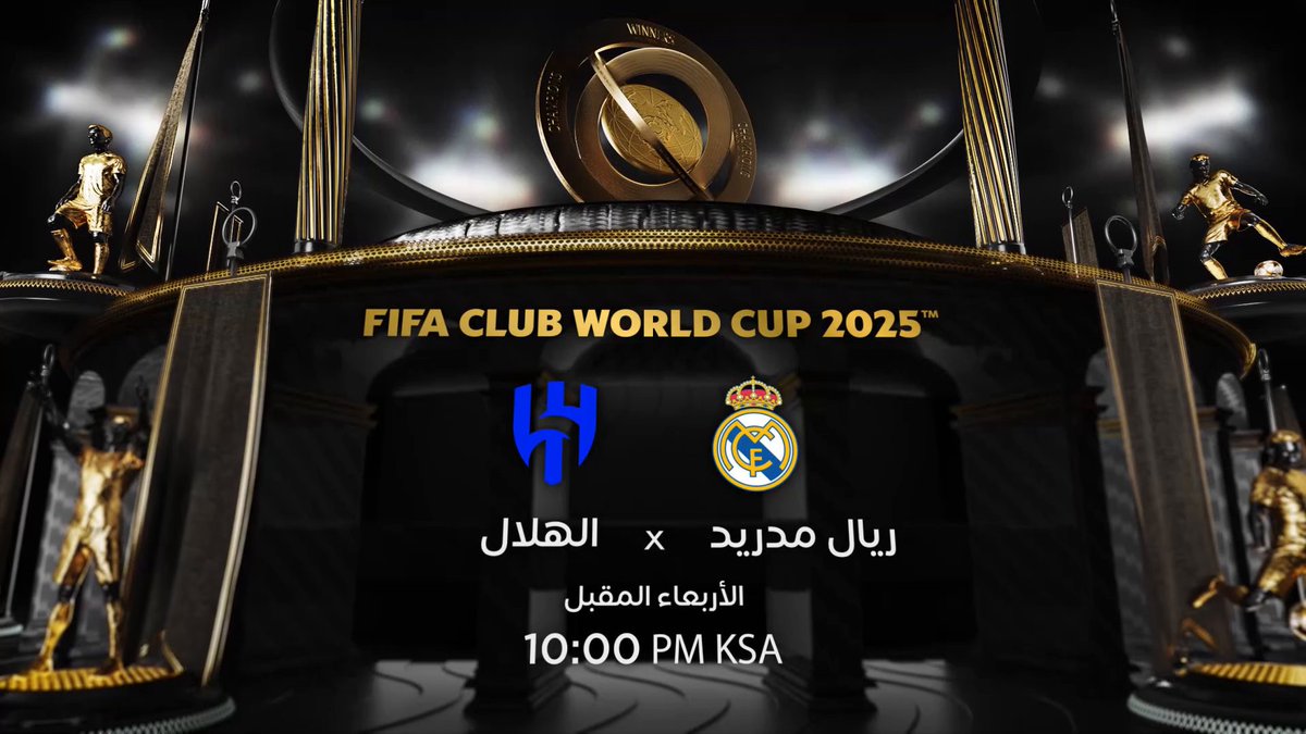 برعاية موسم الرياض الهلال 🇸🇦 × ريال مدريد 🇪🇸 كونوا على الموعد مع المواجهة المنتظرة 🔥 ضمن منافسات كأس العالم للأندية 2025 🏆 الأربعاء المقبل 18 يونيو العاشرة مساء بتوقيت السعودية على #MBCAction #FCWC25 #RiyadhSeason