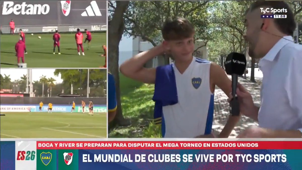 "VAMOS A LLENAR TODO MIAMI. VA A SER TODO AMARILLO Y AZUL" 🟡🔵 Matias Pelliccioni habló con los primeros hinchas que llegaron a Estados Unidos para alentar a Boca en el Mundial de Clubes.