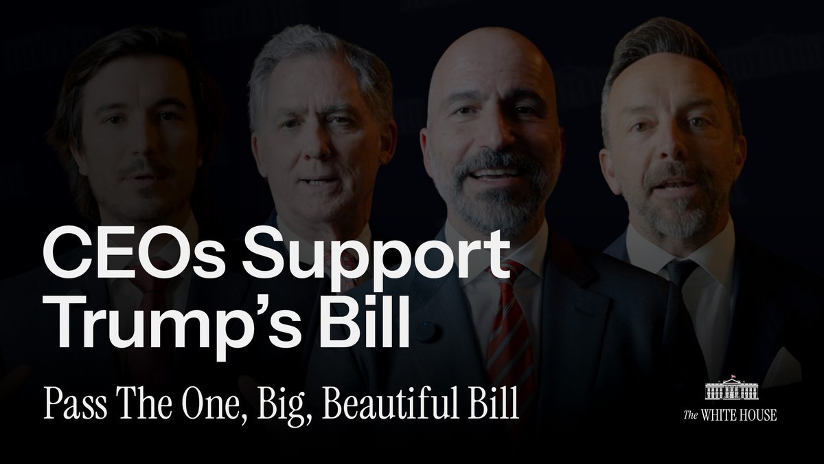 🇺🇸 Invest America | Trump Accounts's Brad Gerstner, Robinhood's @VladTenev, Uber's Dara Khosrowshahi, and French Hill discuss the One, Big, Beautiful Bill. “We're thankful for President Donald J. Trump for his support of these initiatives that are going to help everyday people succeed.” Brad Gerstner dara khosrowshahi