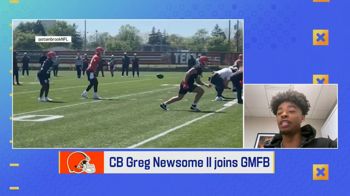 "I think his dad has really taught him how to be that guy in the spotlight and understand what comes with it." Cleveland Browns CB Greg Newsome II has been impressed with Shedeur Sanders so far 👀