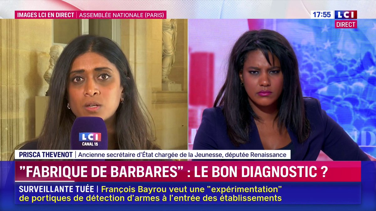 🔴 Surveillante tuée à Nogent 🗣️ Prisca THEVENOT : "Il faut un choc d'autorité dans notre pays."