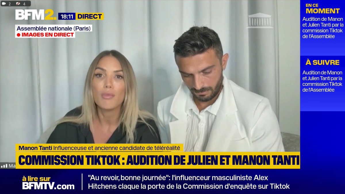 💬 "On ne surexpose pas nos enfants" L'influence Manon Tanti auditionnée à l'Assemblée nationale #BFM2