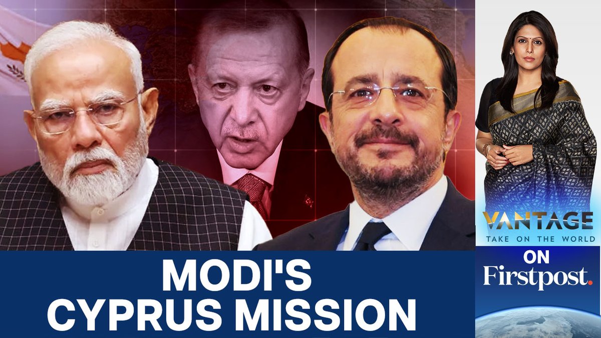 #VantageOnFirstpost: Indian PM Narendra Modi will reportedly visit Cyprus on his way to Canada for the G7 summit. Cyprus has a long-standing rivalry with Turkiye, a country that politically and militarily supports Pakistan against India. Palki Sharma tells you more.