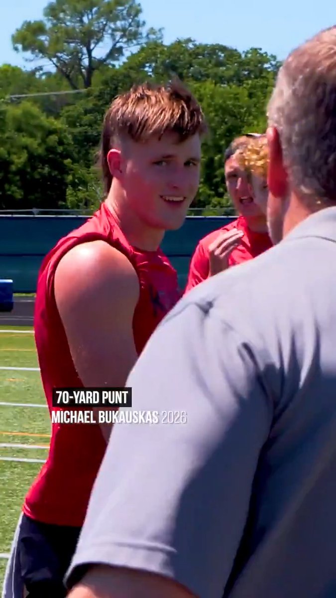 ✅ Committed // Texas Football The No. 2 ranked punter in America for the #KohlsKicking Class of 2026, Michael Bukauskas, has committed to the Texas. 🎥: 70-yard punt during the Kohl's Kicking National Showcase Tour stop in Texas ➡️ Prospect Eval:
