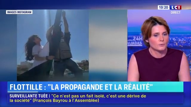 FOUREST EN LIBERTÉ. ▶️#Flottille - “Greta et Rima sont dans un bateau…” : “Derrière les têtes d’affiche Rima Hassan et Greta Thunberg, il y a Zaher Birawi, un homme qui est un relais officiel du Hamas en Grande-Bretagne.” Caroline Fourest #24hPujadas #LCI #La26 ⤵️