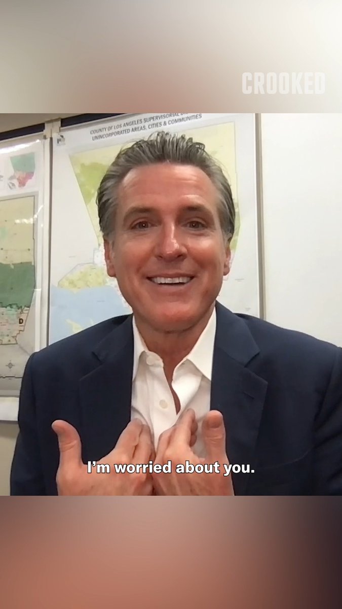 “This one woman, she said, ‘What’s your advice? Should we stay home or is it okay to walk out, get to the grocery store?’ And I literally paused, I’m like, honestly, I said, ‘Right now, I want you to stay home. I’m worried about you.’” —Gov. Gavin Newsom Watch the full interview on Pod Save America’s YouTube channel.